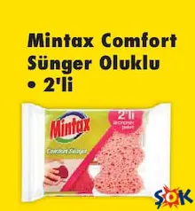 MİNTAX COMFORT SÜNGER OLUKLU 2'Lİ